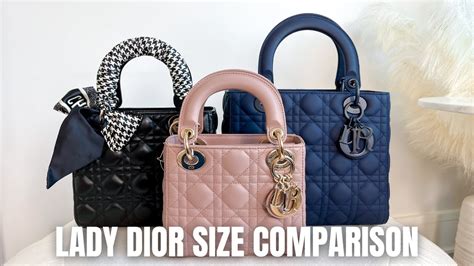 lady dior medium vs small|christian dior lady dior medium.